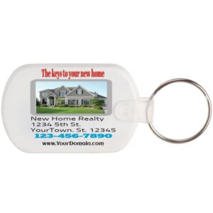 Full Color Rounded Soft Plastic Keychains